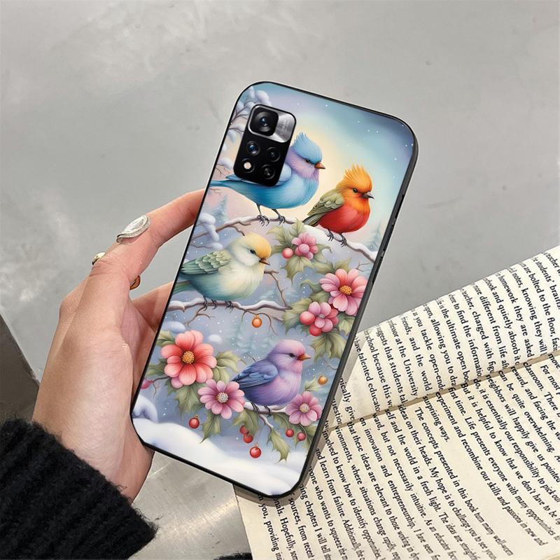 Чехол для телефона с птицами для Xiaomi Redmi note 13 12 Pro 11S 11 10 Pro 10S 12S Redmi 10 13C 9C