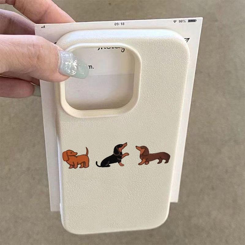 Dachshund Printed Pattern Phone Case For iPhone 17 Air 11 13 14 12 15 16 Pro Max XS XR 7 8 Plus 16E Shockproof Bumper TPU Cover