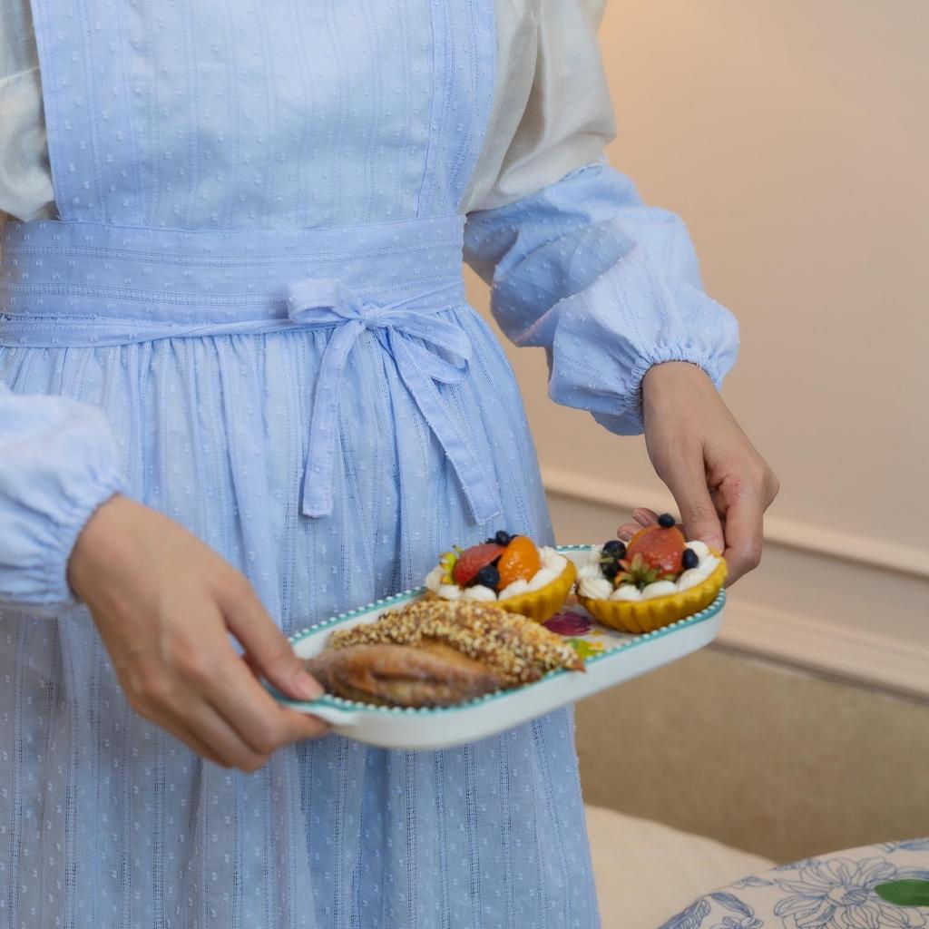 Дышащий хлопковый кухонный фартук в корейском стиле - Свежий дизайн для осени/зимы