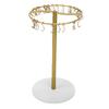 Headband Holder Organizer Metal Hair Hoop Display Stand Hair Accessories Storage Rack with 30 Hanging Hooks for Home