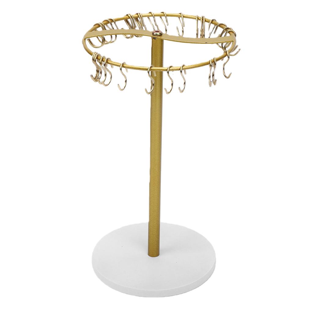Headband Holder Organizer Metal Hair Hoop Display Stand Hair Accessories Storage Rack with 30 Hanging Hooks for Home