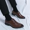 Men Dress Shoes Men's Leather Breathable Formal Business Derby Shoes Man Casual Shoes