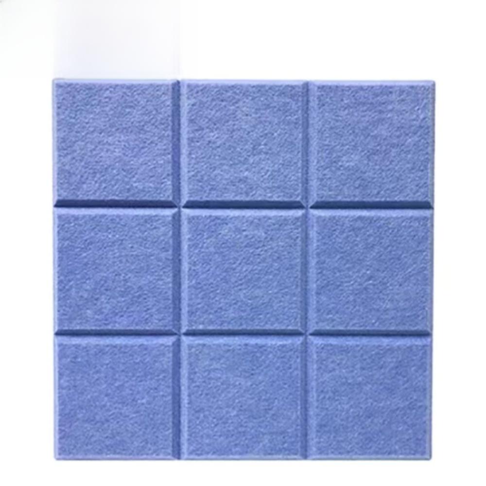 30x30cm Grid Felt Wall Panel Art Decorative Polyester Fiber Sound-absorbing Board Background Wall Display Board Display Board