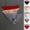 Men Summer Briefs 3D U-convex Low-rise U-convex Thin Panties Solid Color Three-dimensional Pouch Underwear