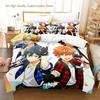 Набор постельного белья Ensemble Stars Односпальный Полуторный Полный Евро Кинг-сайз Набор для кровати Взрослая Мальчишеская спальня Комплекты пододеяльников Комплект постельного белья с аниме