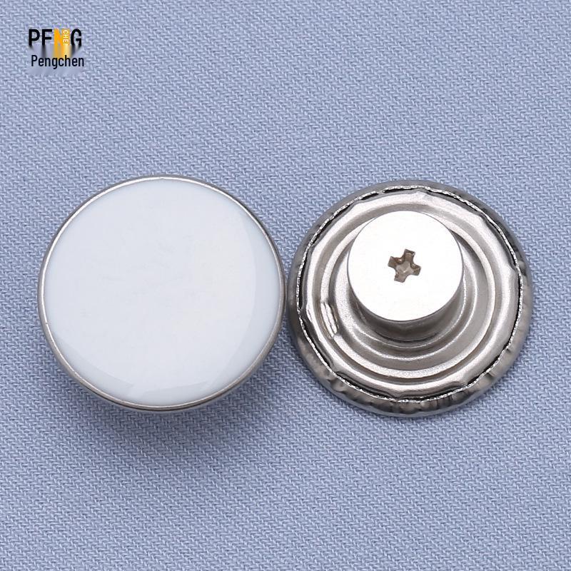 Регулируемые бесшовные металлические пуговицы для джинсовой ткани, съемная утягивающая талию волшебная кнопка