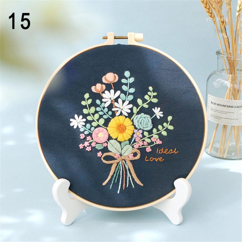 Flowers Plants Pattern Handmade Home Decoration Cross Stitch Embroidery Embroidery Starter Kit DIY