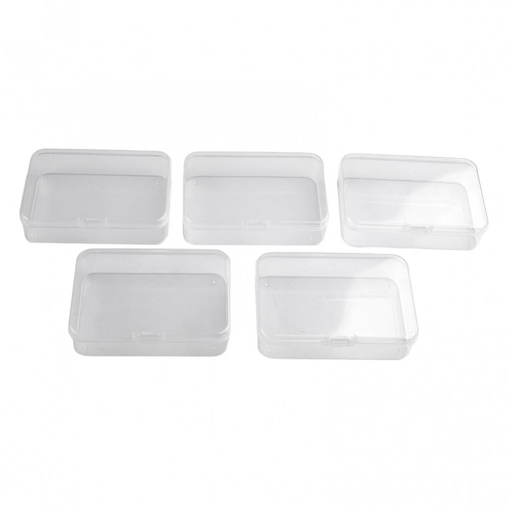 Keeper Plastic Box Transparent Crafts Neads Organizer Clear Case ID Card
