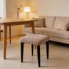 Solid Color Chair Seat Cover Leaf Stool Cover Universal Fiit Stool Case  for Square Chairs