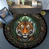Tiger Jungle Adventure Round Area Rug Under Office Chairs Bedroom Living Room Home Decor