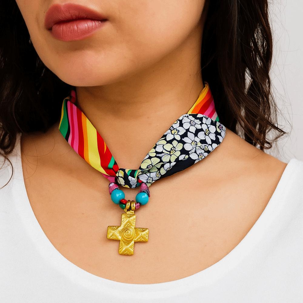 Printing Sweet Pendant Necklace Ethnic Style Bag Accessories Spicy Girls