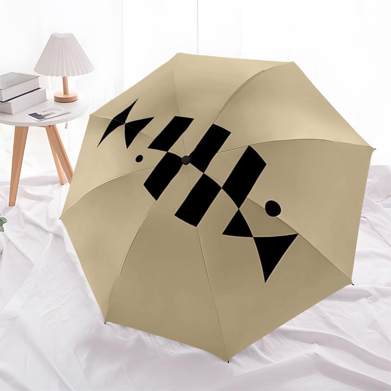 1PC Fish Icon Automatic Folding Umbrella Portable Collapsible 8-Rib Umbrella for All Seasons, Casual Outdoor Accessory, A22