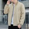 Cotton Spring and Autumn Spring and Autumn Men's Stand-Up Collar Jacket Casual Loose Baseball Top Jacket Jacket