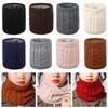 Cowl Go Out Wrap Circle Cable Thicken Scarf Neck Warmer Circle Loop Snood Shawl Brushed Knit