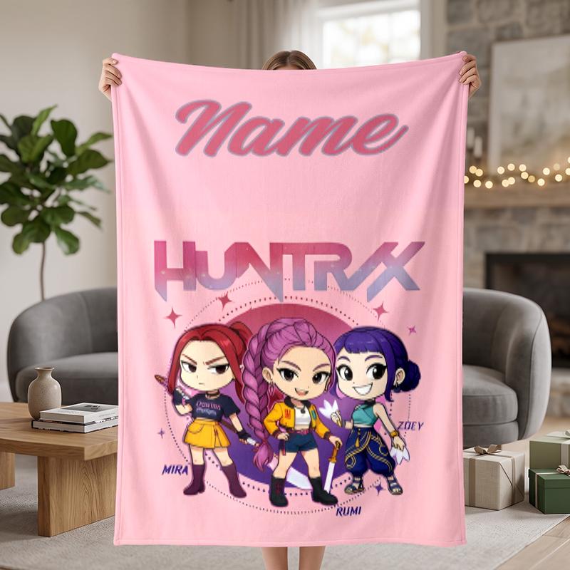 HUNTRIX Индивидуальные фланелевые одеяла Мягкие теплые уютные пледы для домашнего декора Праздничные подарки