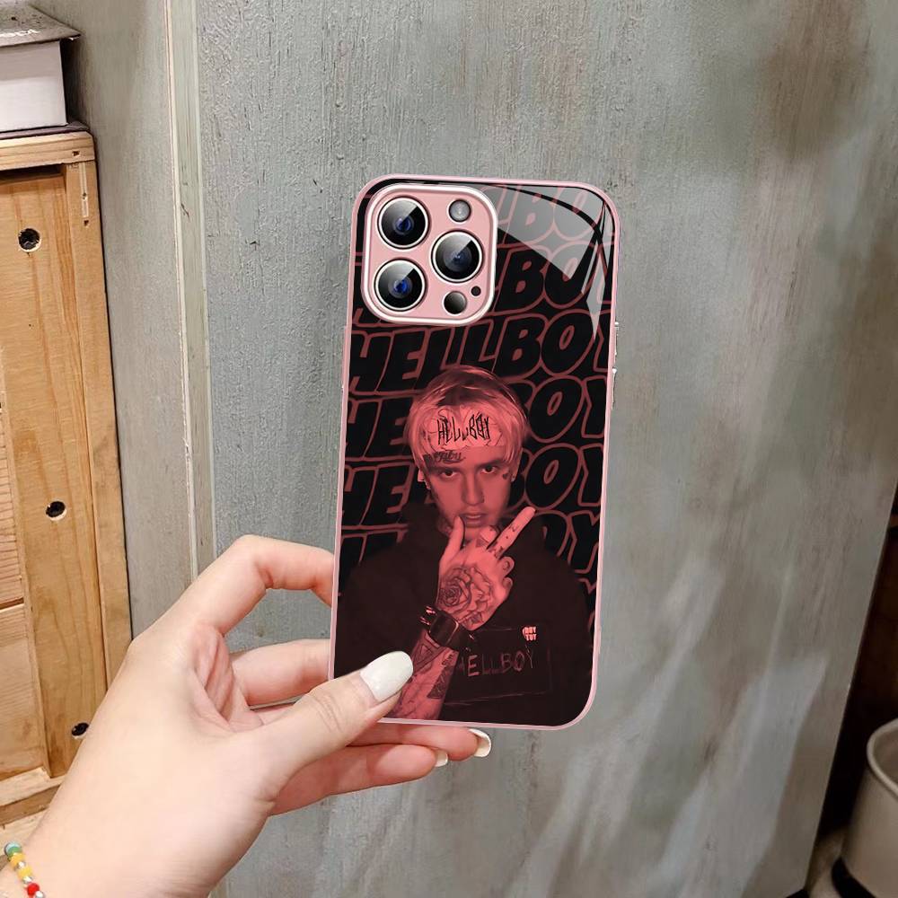 Певец Рэпер L-Lil Peep Закаленное Стекло Для Iphone 14 13 12 11 Pro Mini XS MAX 14Plus X XS XR Чехол