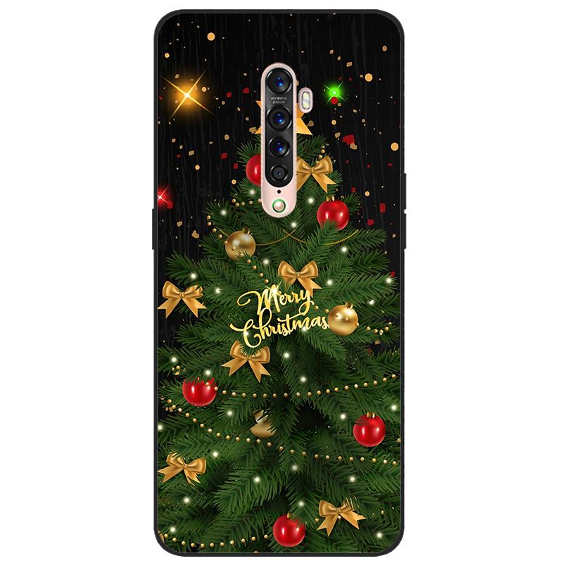 Чехол для OPPO Reno 2 Мягкий ТПУ Силикон Мультяшная Задняя Крышка Чехлы для Телефона ТПУ Черный Бампер для Корпуса PCKM70, PCKT00, PCKM00, CPH1907