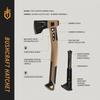 Топор для бушкрафта Gerber Gear - Многоцелевой топор с лезвием и молотком - Топор для кемпинга и выживания - Сделано в США - Койот Браун