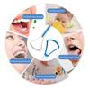 2Pcs Tongue Scraper Cleaner Oral Scrapers Bad Breath Cleaning Oral Care Tools for Adults