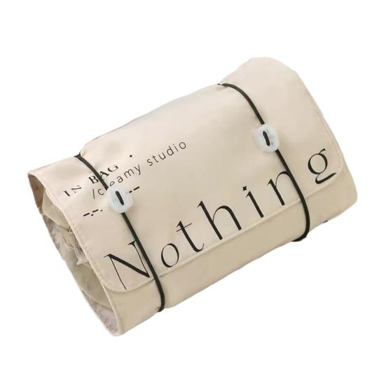 Сумка для туалетных принадлежностей, складная, сворачивающаяся, косметичка, органайзер для косметики, 4 отделения, большая вместимость, застежка-молния, водонепроницаемый дорожный чехол