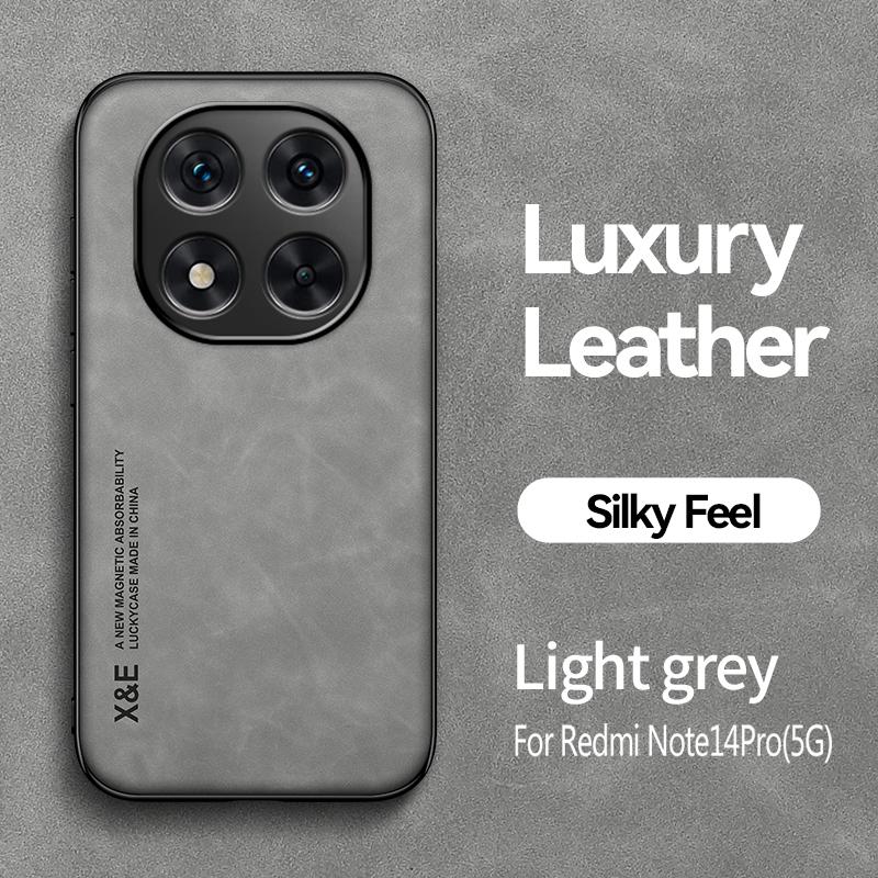 Противоударный чехол для Redmi Note 14 Pro 5G 4G Note 14 Pro+ Plus Защитный чехол Магнитный автомобильный держатель Телефон Coque Fundas Capa