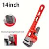 14/18/24 Inch Heavy Duty High Carbon Steel Pipe Wrench,Adjustable Plumbing Wrench,Heavy Duty Plumbers Tool with Drop Forged Jaw