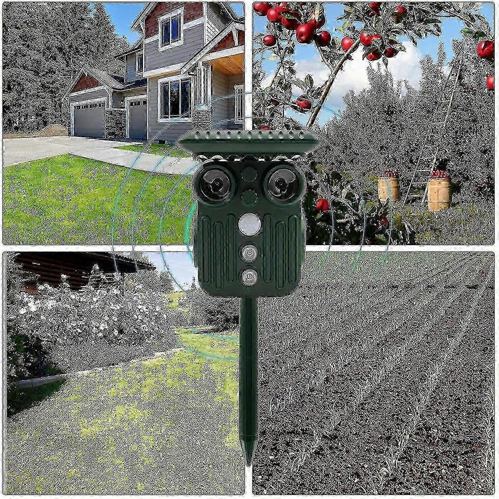 Ultrasonic Solar Deer Repeller - 5 Adjustable Modes - Get Rid Of Deer In 48 Hours-qh BB