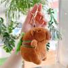 Capybara Plush Keychain Cute Bag Pendant Creative Fluffy Animals Keyring Kawaii Stuffed Doll Keychains Birthday Gift