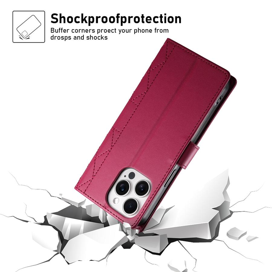 Premium PU Leather Diamond Quilted Phone Case with Photo Frame & Cash Pocket for Xiaomi/Redmi/Honor Detachable Wristband Strap Shockproof Case Cover