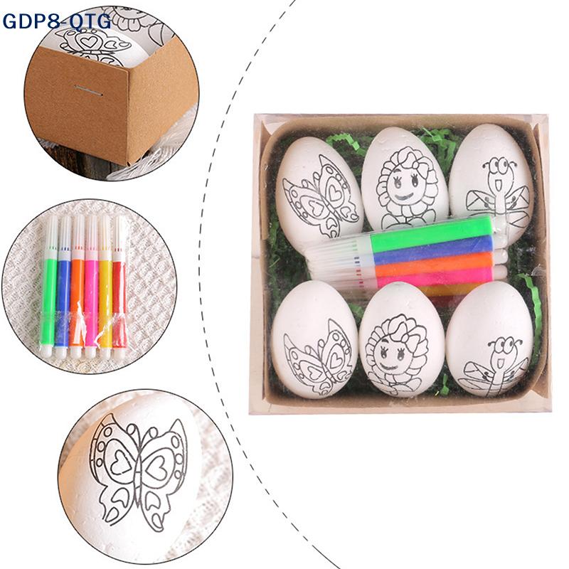 NEW Easter DIY Hand-painted Eggs Cartoon Bunny Painting Eggs Kit Children's Handmade Gifts Easter Decoration
