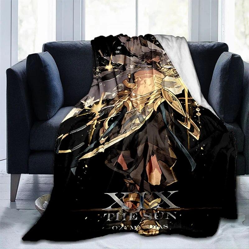 Популярные игры Genshin Impact Печатное одеяло, фланелевое теплое мягкое плюшевое одеяло для дивана-кровати, плюшевое одеяло в стиле аниме