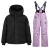 Kids Ski Suit Set Waterproof Windproof Thermal Insulated Snowsuit Boys Girls Ages 5-16 Years
