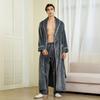 Men's Plush Fleece Robe Set Bathrobe Spa Robes With Pockets Soft Winter Shawl Collar Long Sleeve Robe Warm Pants Set for Men Fluffy Homewear Sleepwear