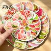 Non Repeating Stickers for Kids And Teens 50PCS Realistic Guava Fruit Stickers, Die Cut Easy Peel Handicraft Durable PVC Notebooks Waterproof