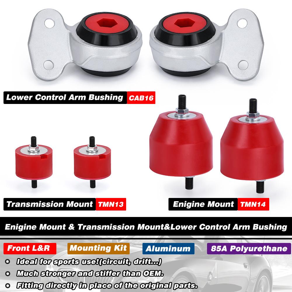 Улучшенный комплект втулок переднего рычага и опор двигателя/трансмиссии для BMW E46/E36
