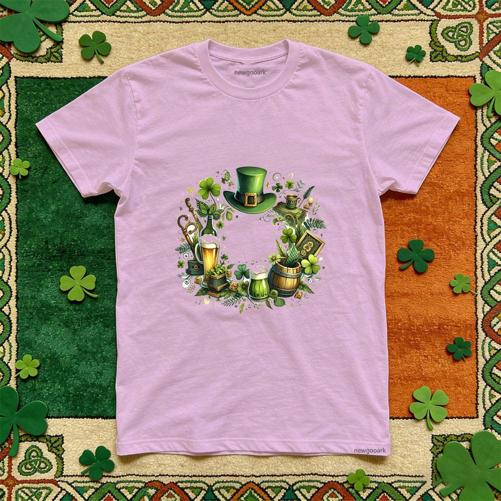 Saint Patrick lucky Irish green t shirt man cotton Casual funny festival printed T shirt Retro Unisex Adult Party tee