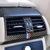 Carbon Fiber Car Rear Air Conditioner Outlet Vent Panel Cover Stickers For BMW X5 E70 X6 E71 2008-13 Auto Interior Accessories