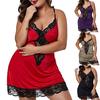 Women Lace Lingerie Deep V-Neck Sleepwear Underwear Dress G-string Nightdress
