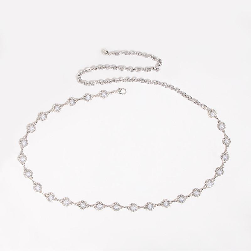 Diamond Elegant Water Waist Chain For Women With Hollow Design For Summer Accessories Fashion