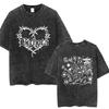 Hot Karol G Bichota Music Album Washed T Shirt Hip Hop Fashion Men Women Cotton Men Women Clothing Classi high quality soft tees