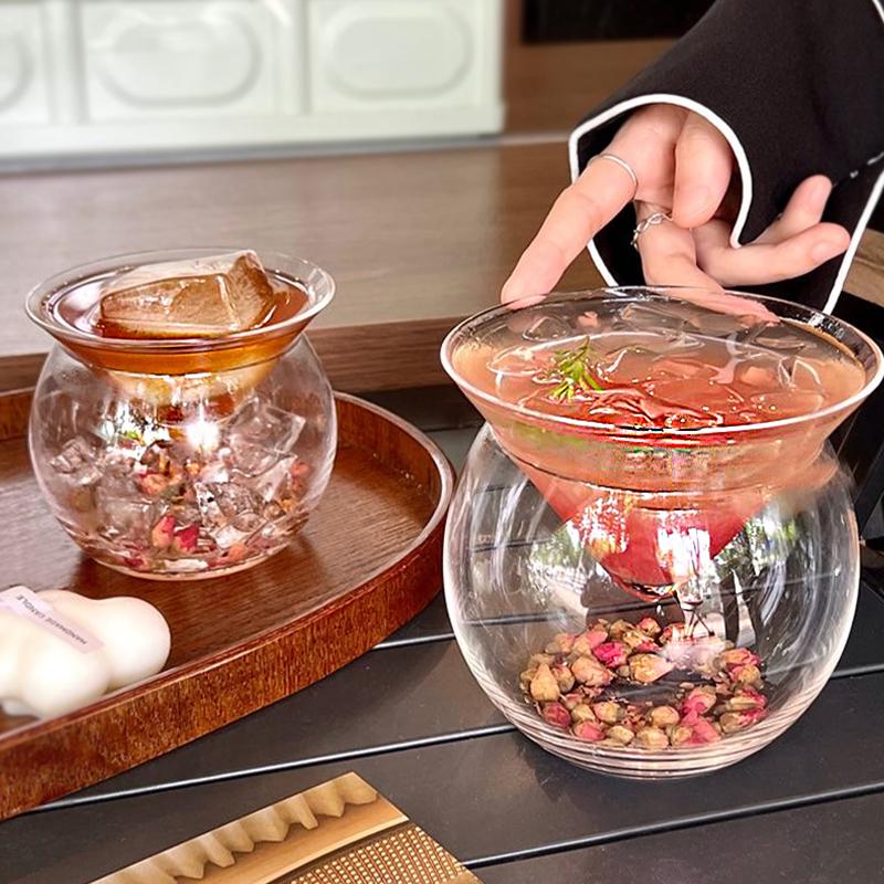 Треугольный коктейльный бокал со льдом и хрусталем для вина Бокал для мартини Молекулярный стакан для коктейля