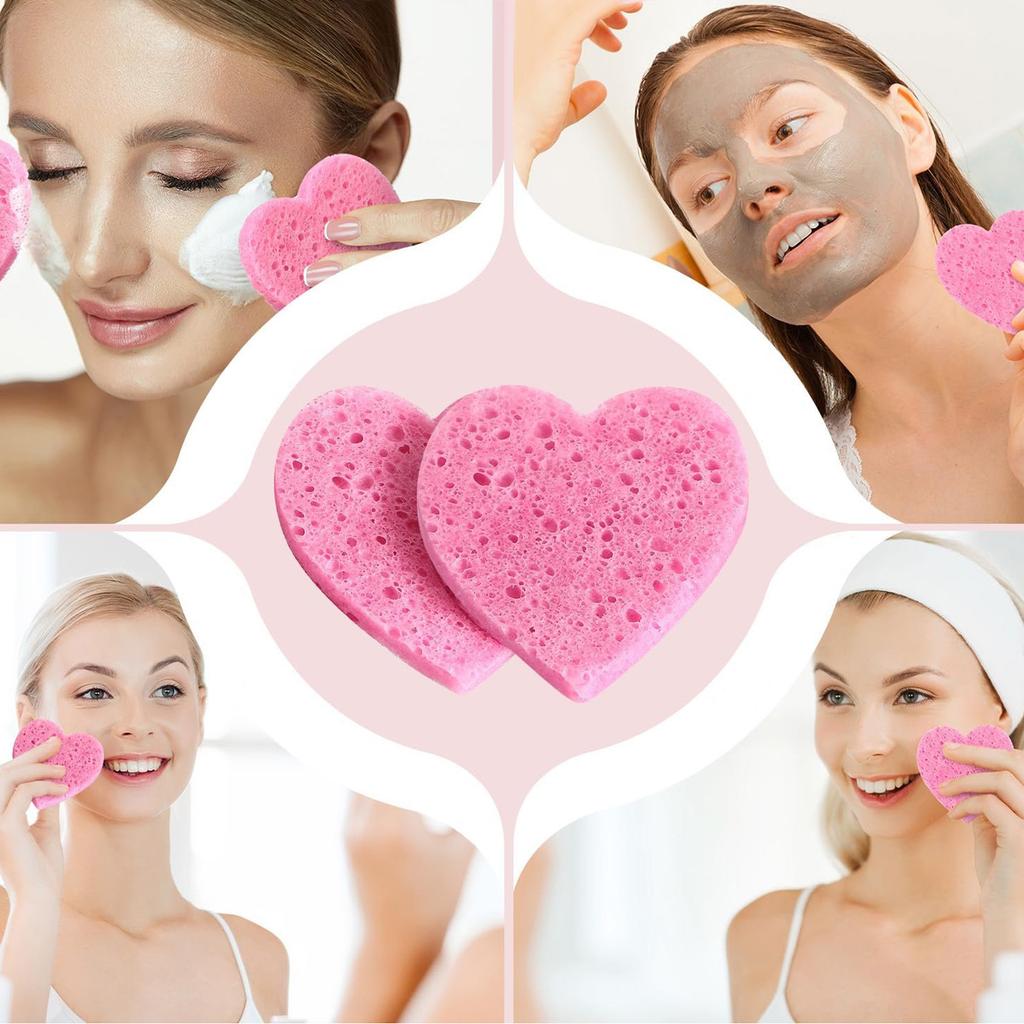 Сжатые губки для лица на 10/20/30 штук, очищающая губка для отшелушивающего средства для лица, многоразовые натуральные косметические губки для спа