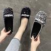 Outer Wear 2025 Super Fire French Lazy Flat Bottom One Pedal Bag Head Half Slippers Women's Autumn New Sense Muller Shoes