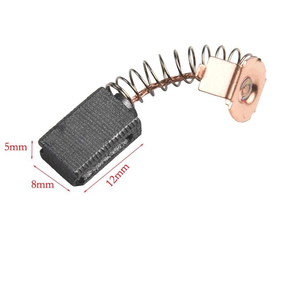 10 шт. Угольные щетки 5x8x12 мм Запасные части для Угловой шлифовальной машины G720 Угольная щетка Электроинструмент Замена Аксессуары