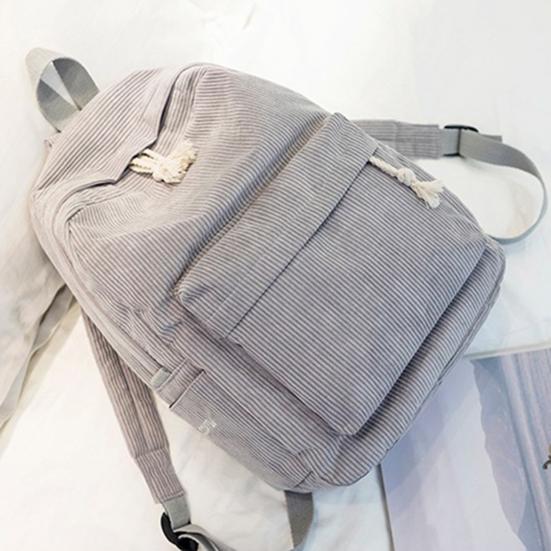 Однотонный вельветовый рюкзак, противокражный тренировочный рюкзак с регулируемыми лямками, большой вместимости