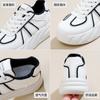 2025 Spring Little White Shoes New Korean Version Ins Female Students Height Increase Platform Sports Board Shoes Casual Shoes Tide 6802