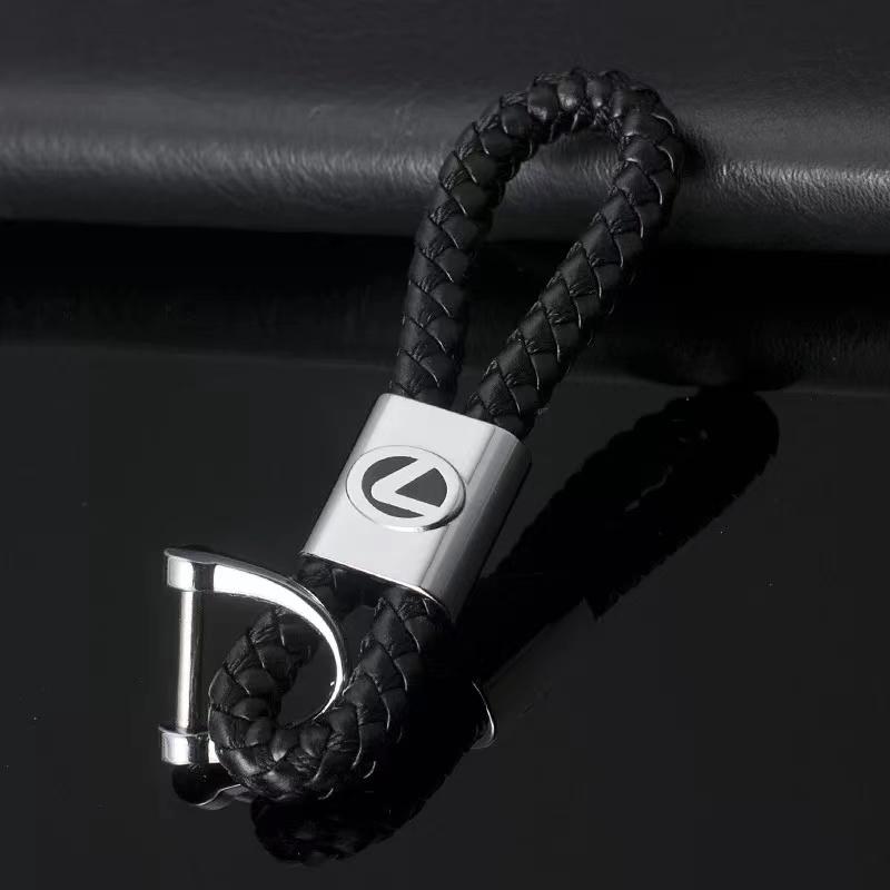 1Pc Car Braided Rope Car Keychain Gift Keyring Pendant For Lexus F SPORT ES RX NX LS UX LM LX GX LC RZ IS CT GS RC HS SC TX LBXSD3