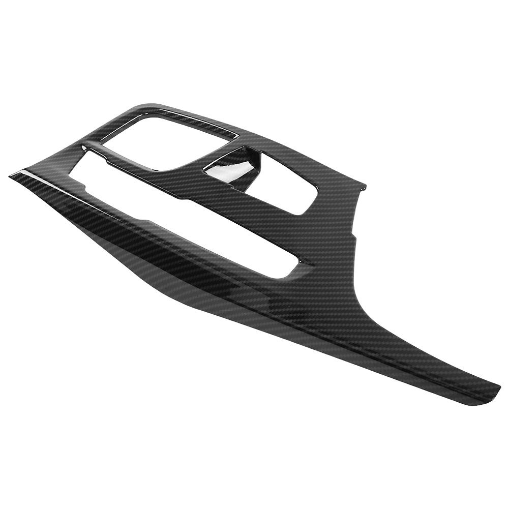 Carbon Fiber Style Center Console Gear Shift Panel Cover Trim for 5 Series G30 2017‑2018