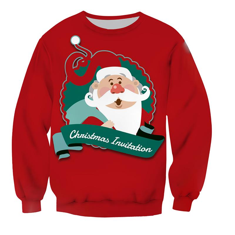 2023 Рождество Хэллоуин узор повседневный свитер с длинными рукавами модный спортивный свитер с круглым вырезом