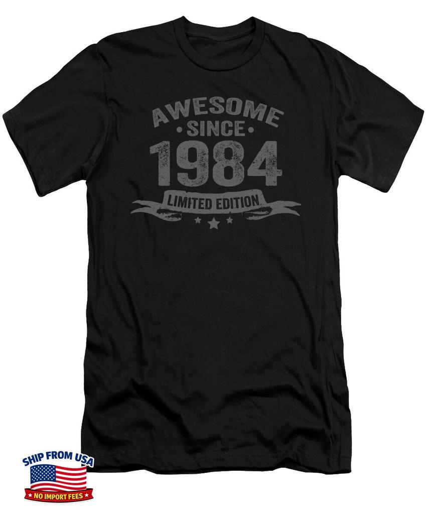 Vintage Awesome Since 1984 Limited Edition Birthday Graphic Gift Unisex T-Shirt